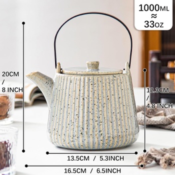 Čajová kanvica keramická Yundu 1L