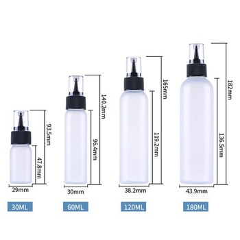 Plastové fľaštičky na sušienky, 4 kusy, každá s objemom 120 ml; fľaštičky na líčenie sušienok, farbenie,