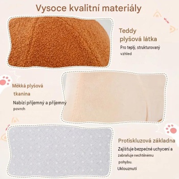 Mačací domček v tvare slimáka PV10461BN, 56 x 48 x 39 cm, hnedo/béžová - A