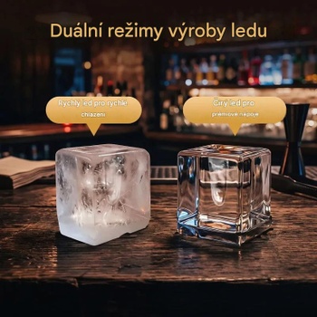 Výrobník ľadu ES10775DE-SL, kocky 4 cm, 150 ks/24 h, čierno/strieborný - A