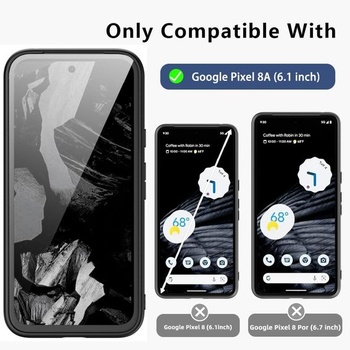 Puzdro X-level pre Google Pixel 8a, zadná strana z Alcantary, hnedá Pixel 8a hnedá