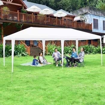 Záhradný pavilón s odnímateľnými bočnicami OP3925WH, 6 x 3 x 2,5 m, biela - A