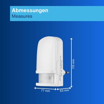 Noční lampa REV se senzorem od soumraku do úsvitu, funkcí změny barvy, bílý komfort