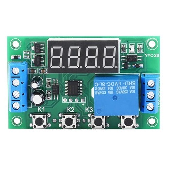 Zpožďovací relé DC 5V s nastavitelným LED displejem, modul časového relé, automatizační spínací