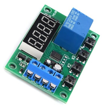 Oneskorovacie relé DC 5V s nastaviteľným LED displejom, modul časového relé, automatizačné spínacie