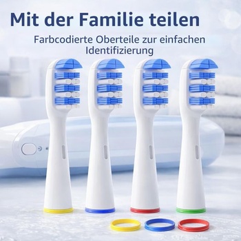 Sada 8 náhradních hlavic kartáčku kompatibilních s Oral-B Tri-Zone, hloubkové čištění, účinné