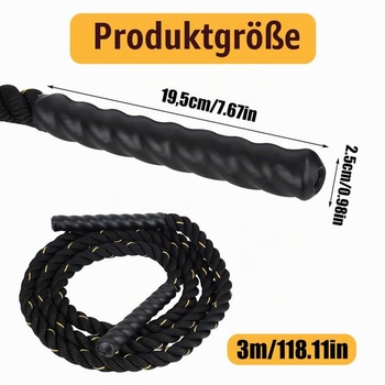 Švihadlo pre dospelých s vysokou gramážou, 300cm švihadlo, Záťažové švihadlo, Švihadlo pre dospelých,