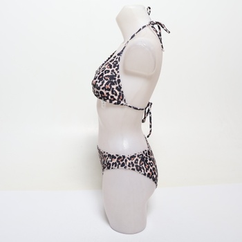 GORGLITTER Dámsky trojuholníkový set bikín s leopardím potlačou, vysokým pásom, sexy brazílskej