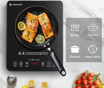 Prenosná indukčná varná doska SK-20CB16T, 1800 W, 20 úrovní výkonu, čierna - A