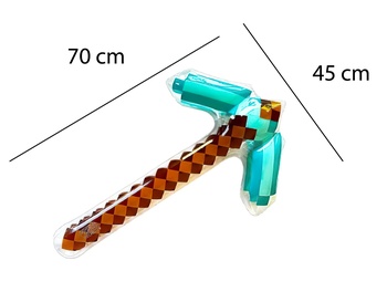 Diamantový krompáč Minecraft 70 cm nafukovací