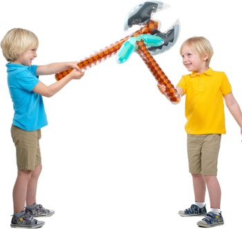 Diamantový krompáč Minecraft 70 cm nafukovací
