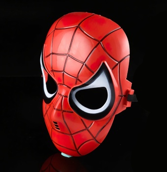 Spiderman svietiaca maska ​​červená