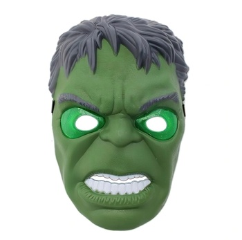Hulk svietiaca maska ​​zelená