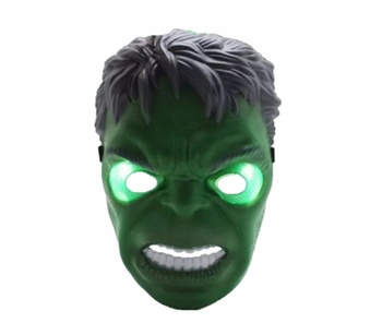 Hulk svietiaca maska ​​zelená