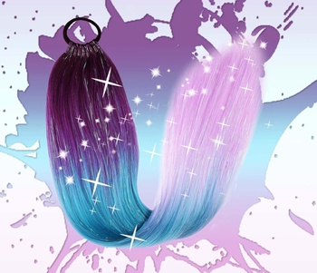 Vrkôčik s gumičkou Mermaid Fantasy 60cm