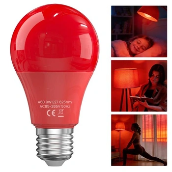 625nm červená lampa na spanie, 100% blokovanie modrého…