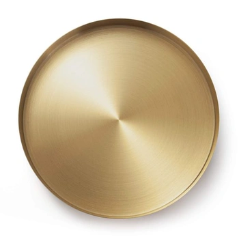 Kulatý zlatý  servírovací podnos Dokot 22 cm