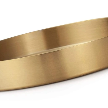 Kulatý zlatý  servírovací podnos Dokot 22 cm