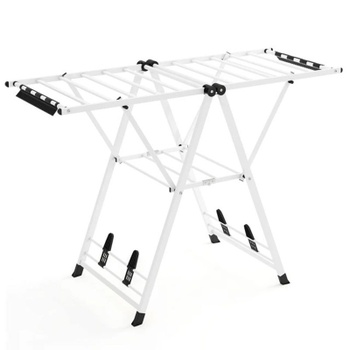 Skladací vešiak na oblečenie JZ10329WH, nosnosť 40 kg, biely - A