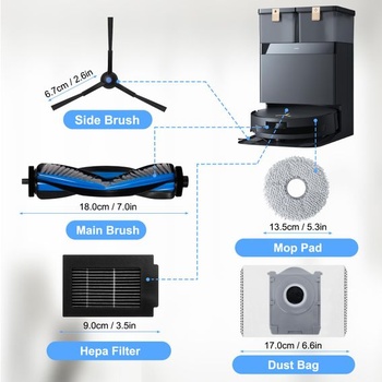 Súprava príslušenstva pre robotický vysávač Ecovacs Deebot T50 Max Pre Omni/T50 Max Pre Omni Gen2,