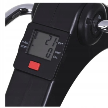 Pedálový trenažér na ruce i nohy s LCD displejem SP38554BK, černý - A