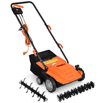 Elektrický vertikutátor ET1414DE-OR, 2 v 1, 1500 W, 32 cm, oranžovo/čierna - A