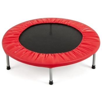 Skladacia fitness trampolína TW10001RE, Ø97 cm, nosnosť 150 kg, červená - A