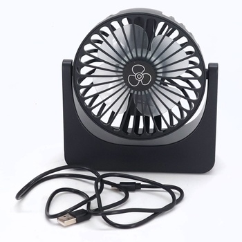 PALATALA stolný ventilátor, mini ventilátor, USB ventilátor s 3 rýchlosťami a 360 ° rotáciou,