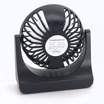 PALATALA stolný ventilátor, mini ventilátor, USB ventilátor s 3 rýchlosťami a 360 ° rotáciou,