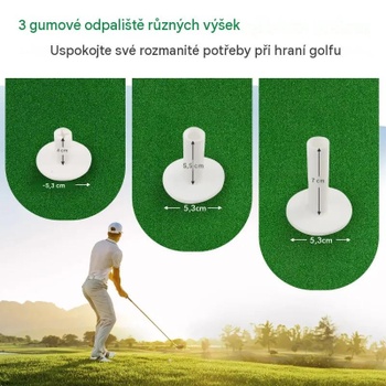 Golfová odpaľovacia podložka SP37806, 1,5 x 1 m, zelená - A