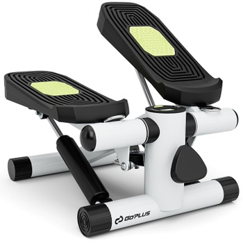 Mini stepper s odporovými gumami SP38347WH, 40 x 31 x 21,5 cm, biely - A