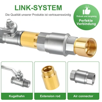 Predlžovací nástavec na kohútik 3/4 palce 40 mm Mosadzné predlžovacie nástavce na kohútik 1 ks