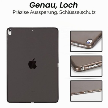 Ochranné púzdro kompatibilné s iPad Air 4 10,9 palca 2020/Air 5 10,9 palca 2022, čierne, priehľadné,