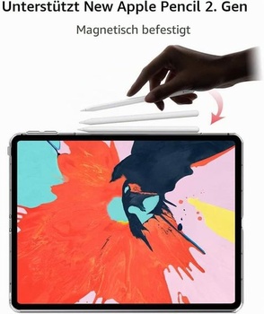 Ochranné púzdro kompatibilné s iPad Air 4 10,9 palca 2020/Air 5 10,9 palca 2022, čierne, priehľadné,
