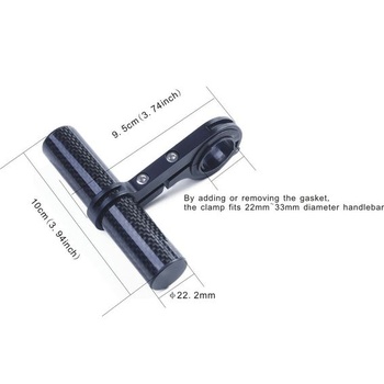 Upanbike prodloužení řídítek jízdního kola karbonový držák z hliníkové slitiny svorka pro držák