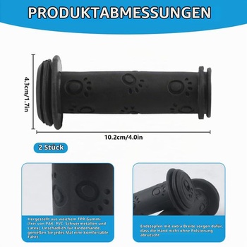 Detské gripy na bicykel 22 mm, 2 páry/4 kusy