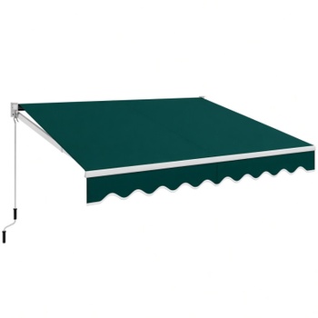 Markíza so sklopným ramenom OP70368LS, 250 x 295 cm, zelená - A