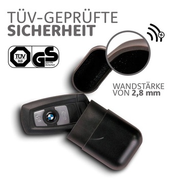 Ochrana klíčů od auta Keyless Go | Blokátor signálu klíčů od auta s certifikací TÜV vyrobený z