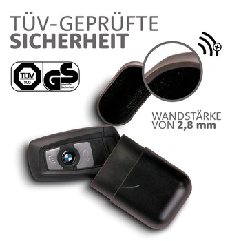 Ochrana kľúčov od auta Keyless Go | Blokátor signálu kľúčov od auta s certifikáciou TÜV vyrobený z