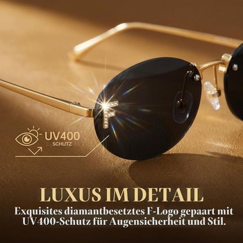 LVTFCO Luxusné, módne slnečné okuliare s diamantmi, sladké farby, oválny rám, pre ženy aj mužov, unisex,