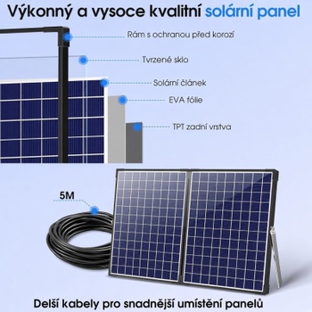 Solárne fontánové čerpadlo DPY055, 1500 l/h, 35 W, výtlak 2,5 m, čierne - A