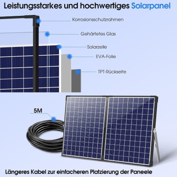 Solárne fontánové čerpadlo DPY055, 1500 l/h, 35 W, výtlak 2,5 m, čierne - A