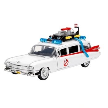 Kovový model Cadillac Ecto-1 Ghostbusters, 1/24, 20 cm, biely - N