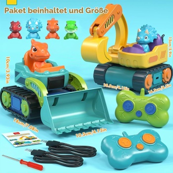 Bagr a buldozer na dálkové ovládání Lehoo