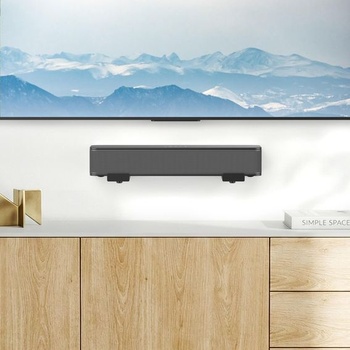 Nástenný držiak pre soundbar PlusAcc, nastaviteľná dĺžka, čierny