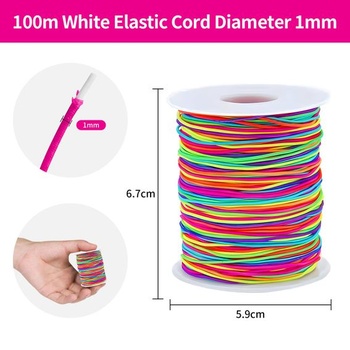 Dúhová elastická niť QILUCKY 100m/1mm