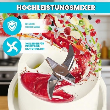 Prenosný výrobník smoothie na cesty, mini mixér s objemom 340 ml na koktaily a smoothie, 21 000