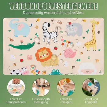 Mini pikniková deka 100x150 cm, vodeodolná, ultraľahká, prenosná pikniková deka so 4 kolíčkami,