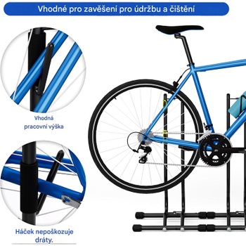 2x stojan na kolo DT2, šířka pneumatiky až 70 mm, černý - A