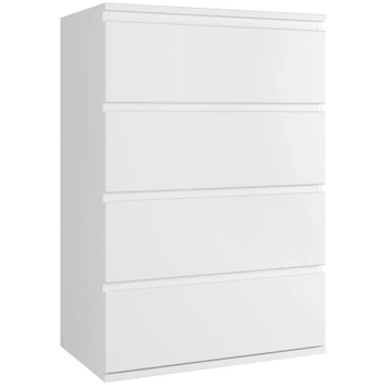 Komoda so 4 zásuvkami FMD-124, 60 x 40 x 80 cm, biela - A